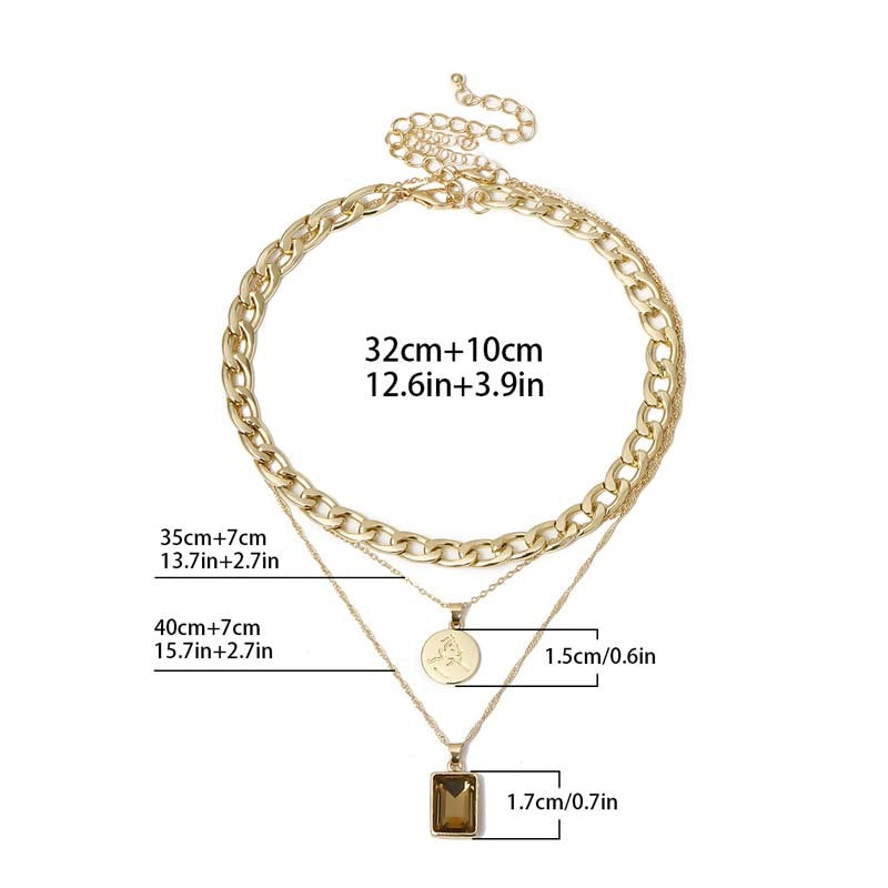 Mix And Match Hollow Thick Chain Set Items