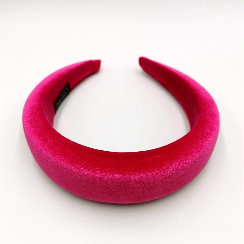 Gold Velvet Flannel Sponge Headband