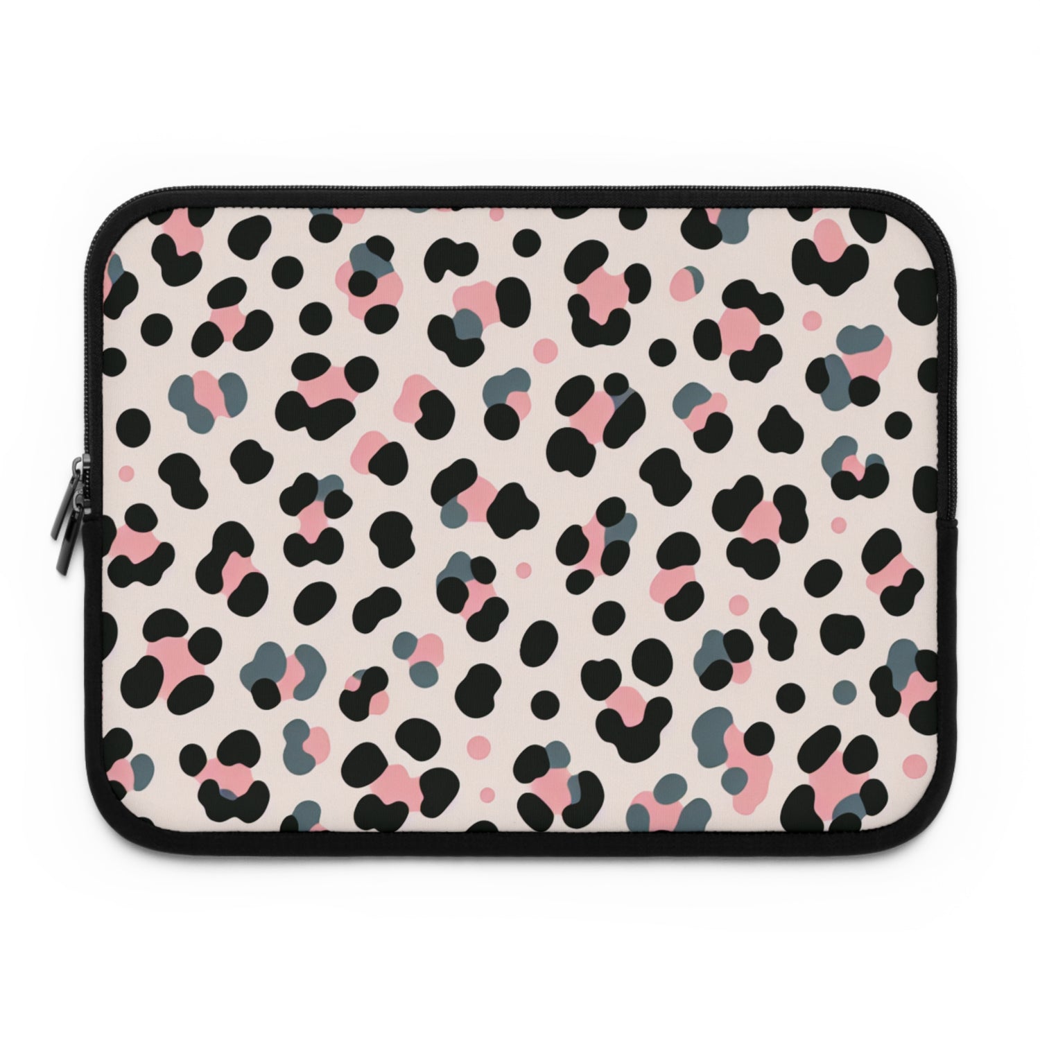 Pink Grey Leopard Laptop Sleeve