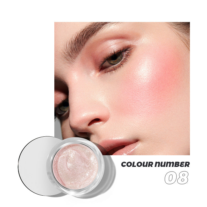 Pudaier10 Color Liquid Blush Dual-use Repair Natural Thin And Glittering Highlight