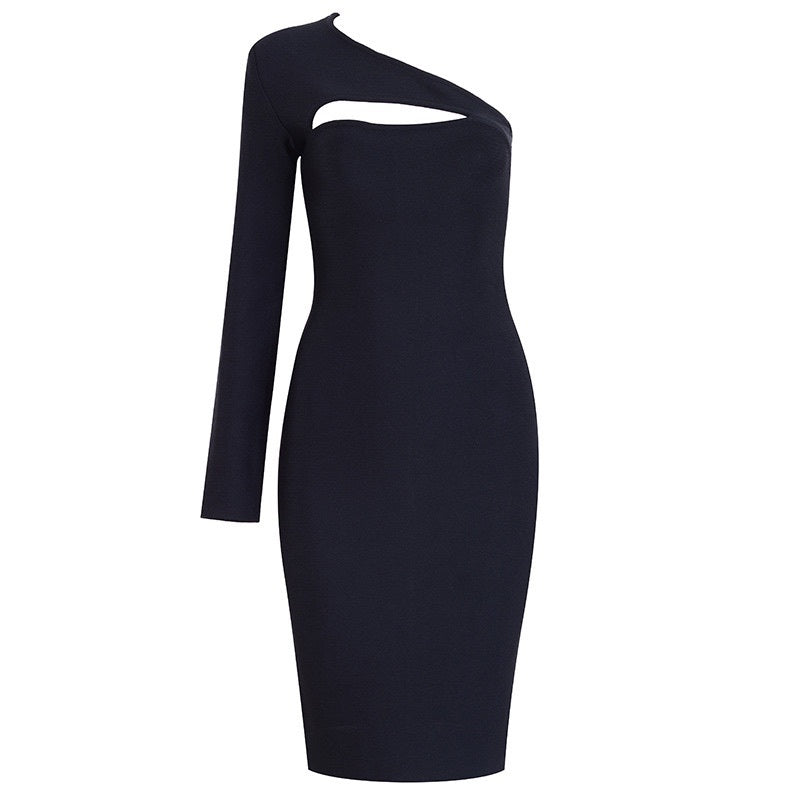 One-Shoulder Bandage Dress