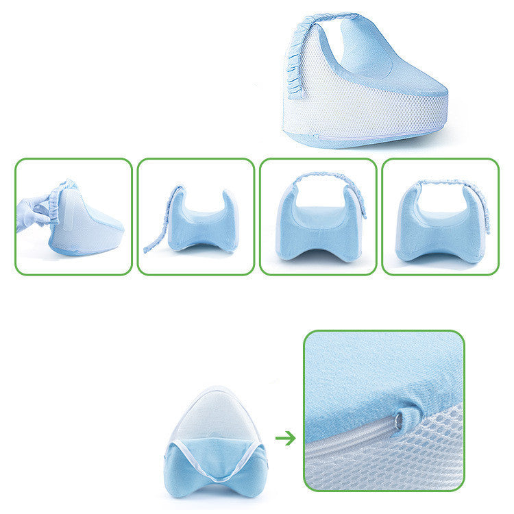 Memory Foam Leg Pillow Breathable Heart Shaped Leg Pillow with Heightening on Both Sides