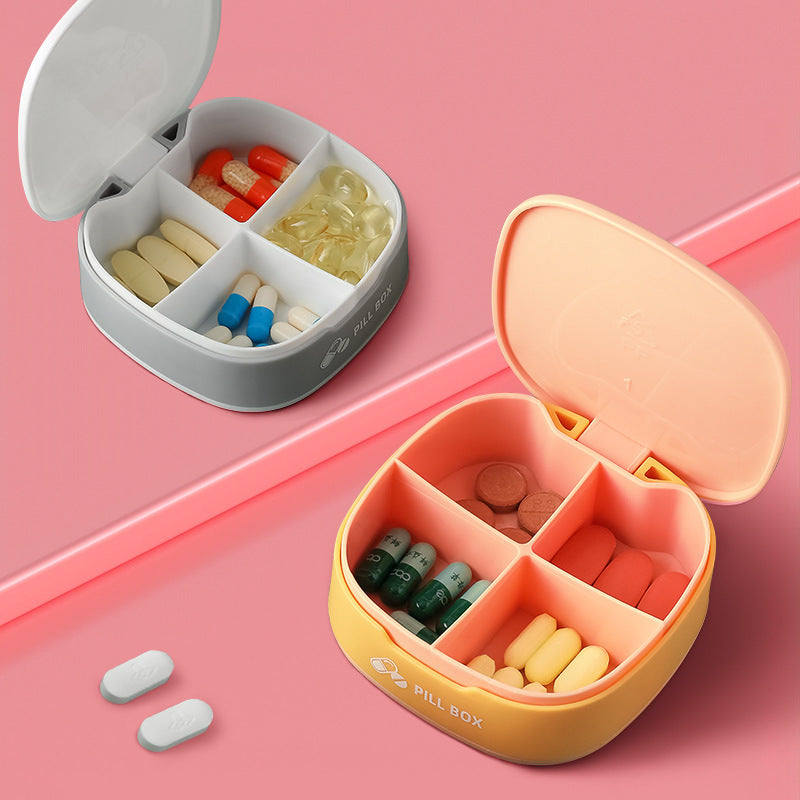 Pill Box, Portable, Separate Storage, Carry Pill Box