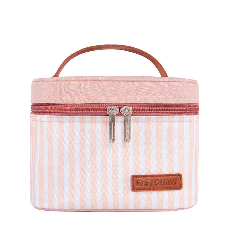 Simple And Portable Striped Thick Aluminum Foil Portable Lunch Bag