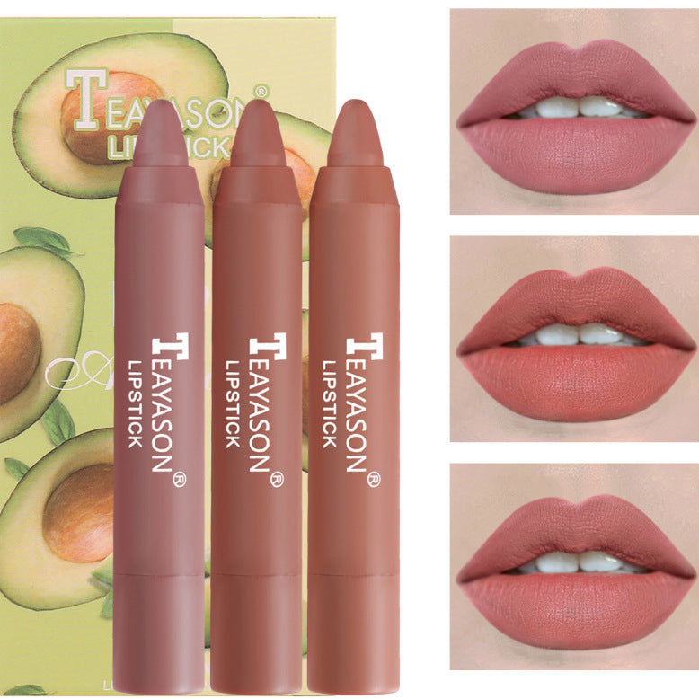 3 Pack Soft Nudes Matte Lipstick Matte Velvet Lipstick Pen
