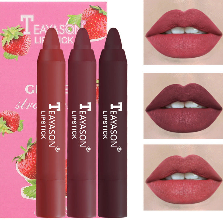 3 Pack Soft Nudes Matte Lipstick Matte Velvet Lipstick Pen