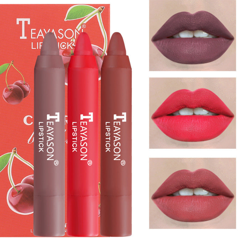 3 Pack Soft Nudes Matte Lipstick Matte Velvet Lipstick Pen