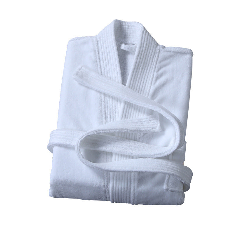 Velvet White Spa Robe