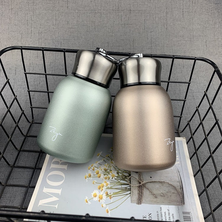 Creative Stainless Steel Vacuum Frosted Insulation Cup Portable Portable Water Cup