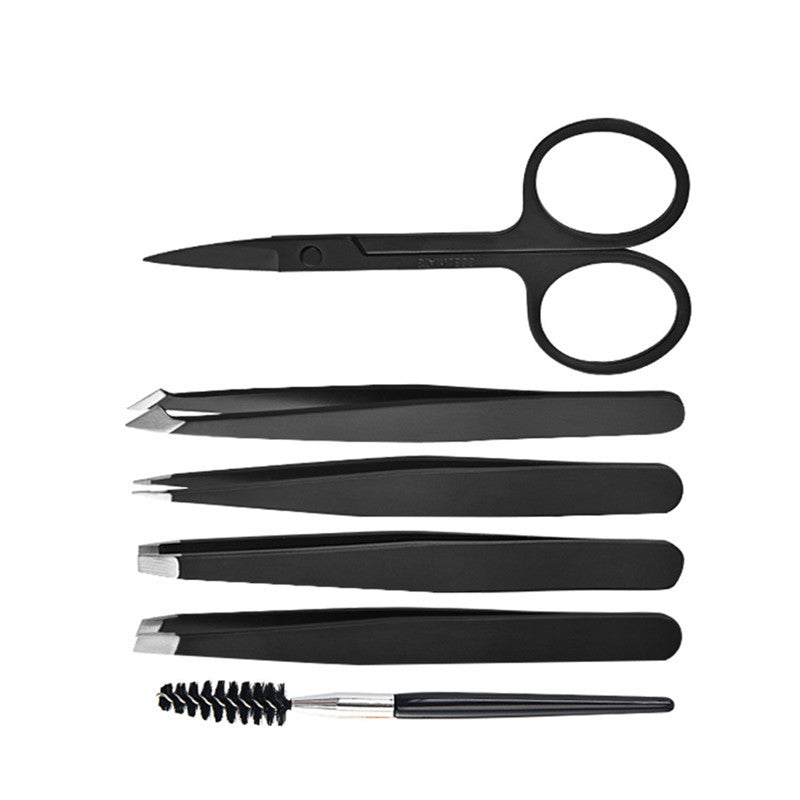 6-piece Eyebrow Clip Eyebrow Tweezers