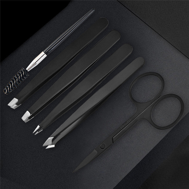 6-piece Eyebrow Clip Eyebrow Tweezers