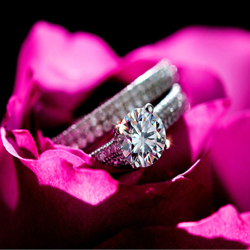 Micro-Set Ring Proposal Ring For Girlfriend Couple