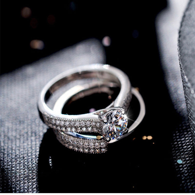 Micro-Set Ring Proposal Ring For Girlfriend Couple