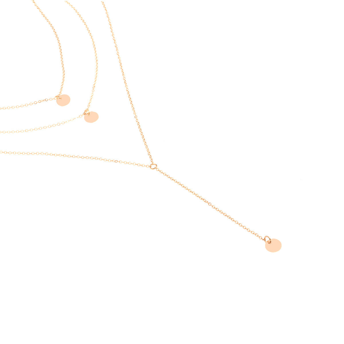 Fashion And Trendy Items, Light Luxury And Simple Multi-layer Sequin Pendant Necklace