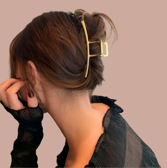 Minimalist Hair Clip Gold Silver