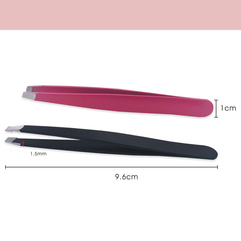 Sharp Oblique Stainless Steel Tweezer
