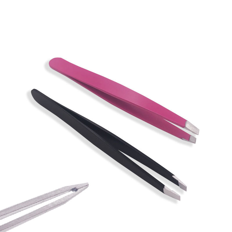 Sharp Oblique Stainless Steel Tweezer