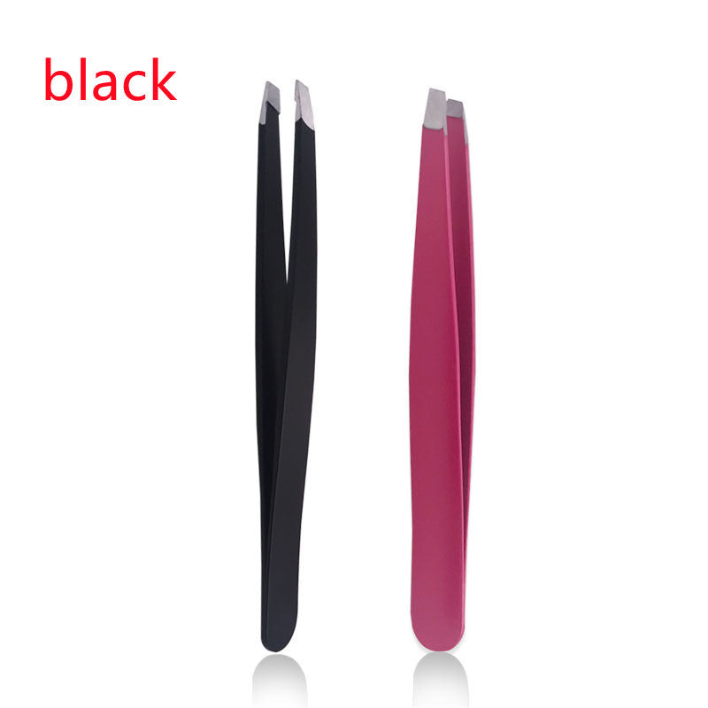 Sharp Oblique Stainless Steel Tweezer