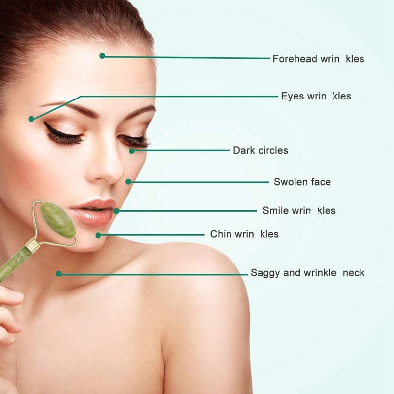 3 in 1 Jade Crystal Face Massager Set