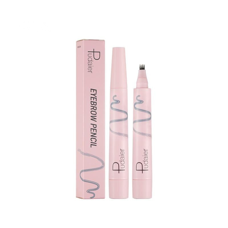 Pudaier 3D Eyebrow Pencil Waterproof Fork Tip Pen