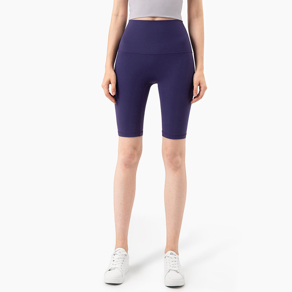 New Color High Waist Peach Hip Sports Fitness Shorts Women