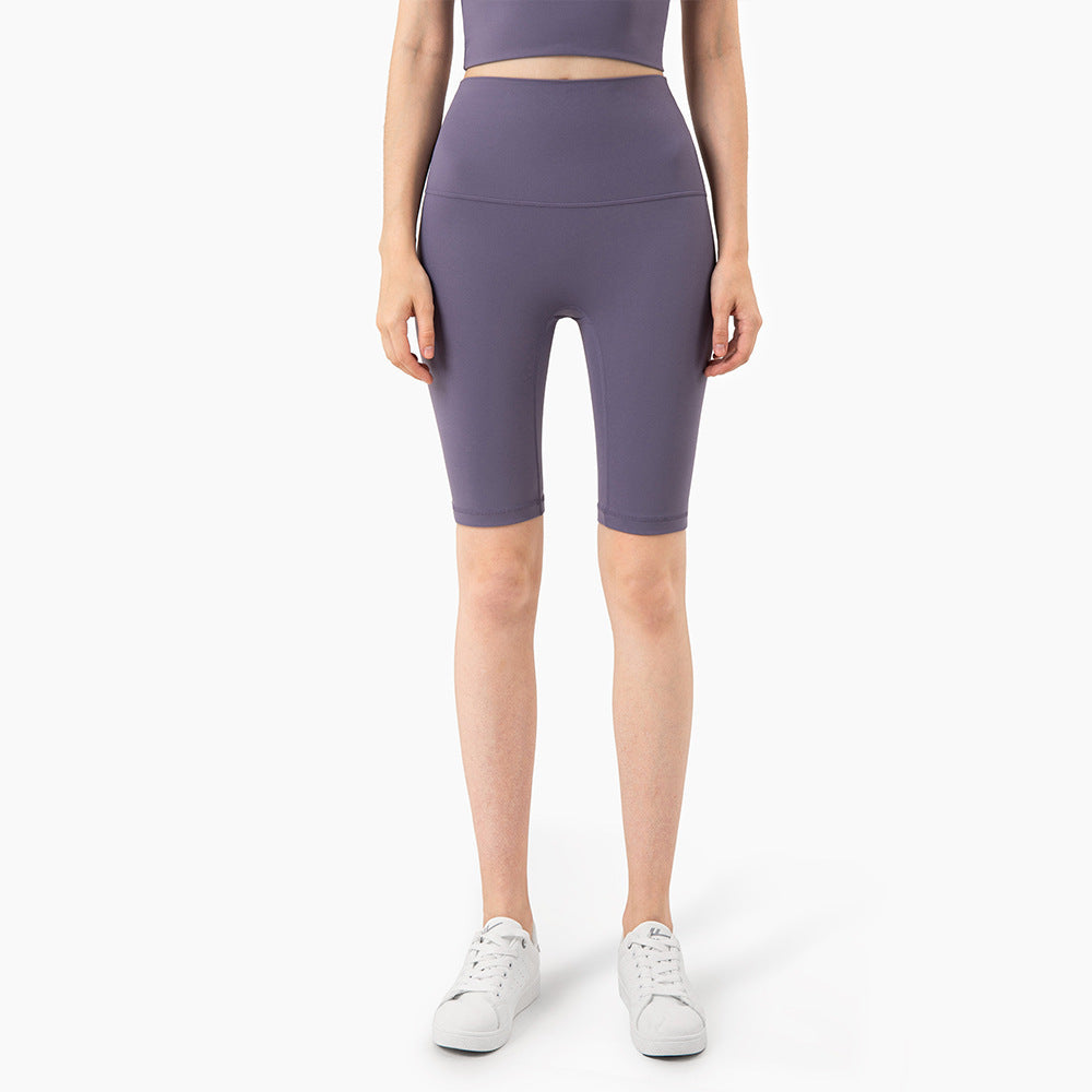 New Color High Waist Peach Hip Sports Fitness Shorts Women