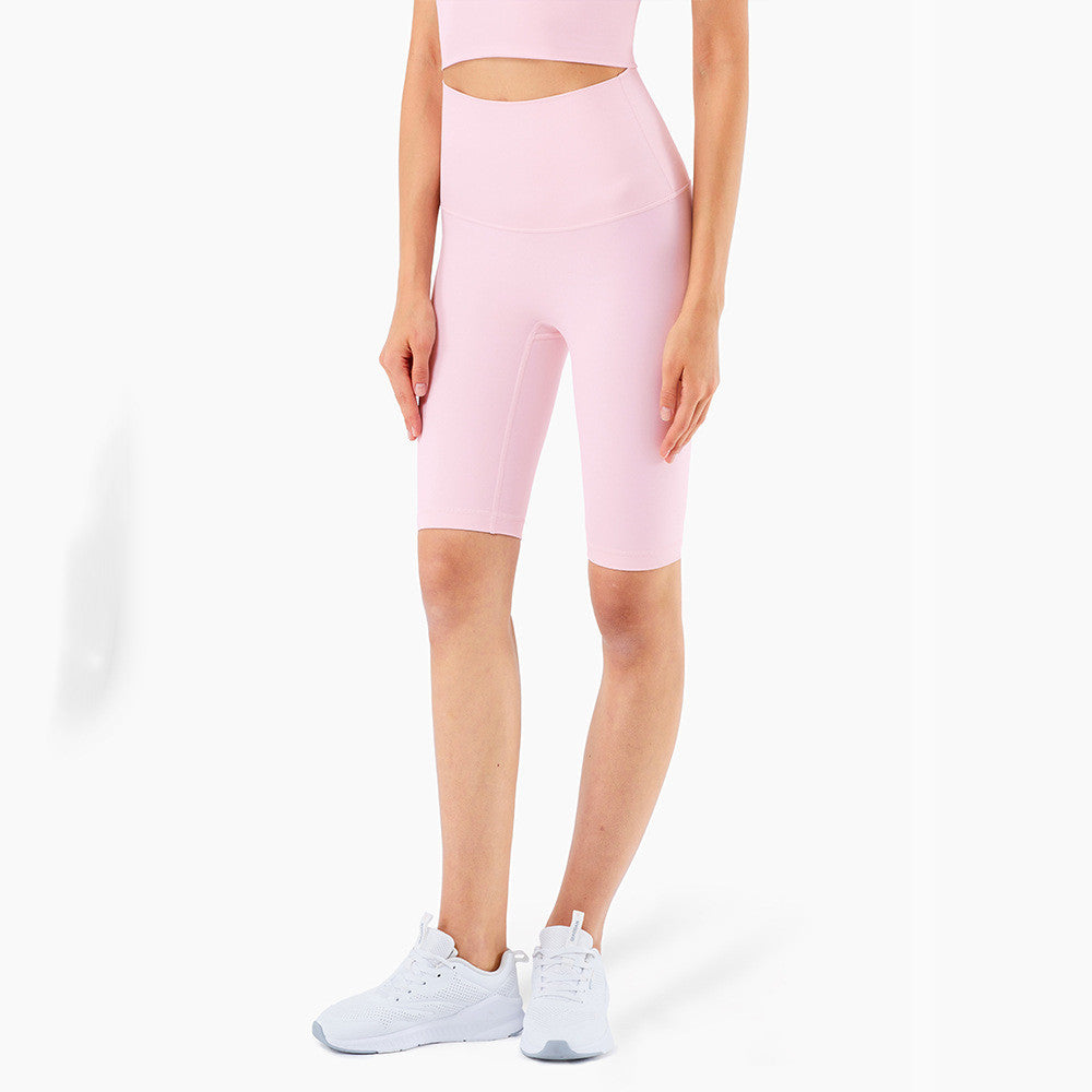 New Color High Waist Peach Hip Sports Fitness Shorts Women