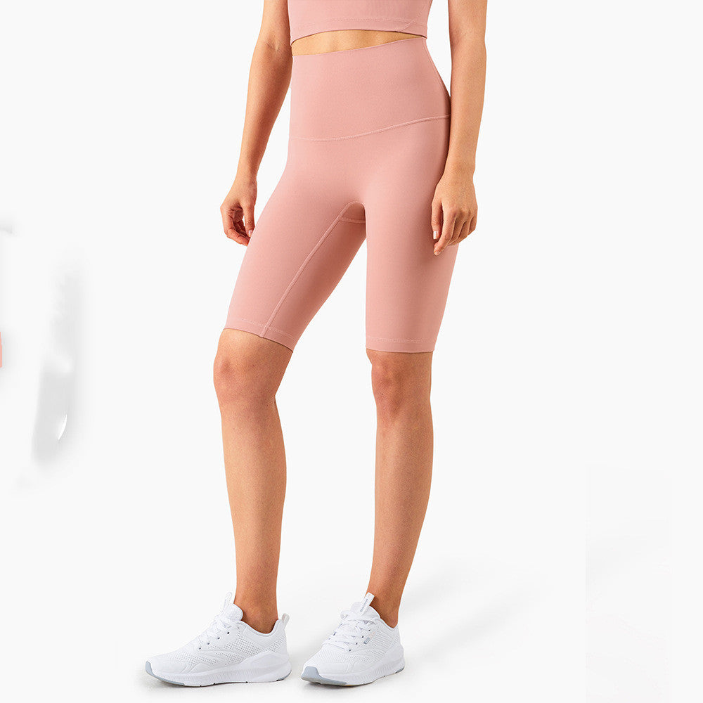 New Color High Waist Peach Hip Sports Fitness Shorts Women