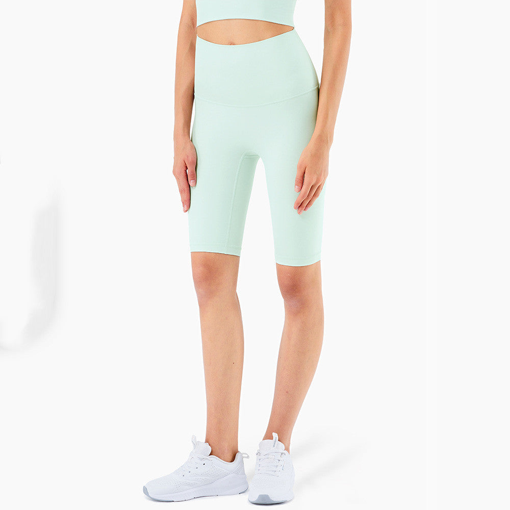 New Color High Waist Peach Hip Sports Fitness Shorts Women