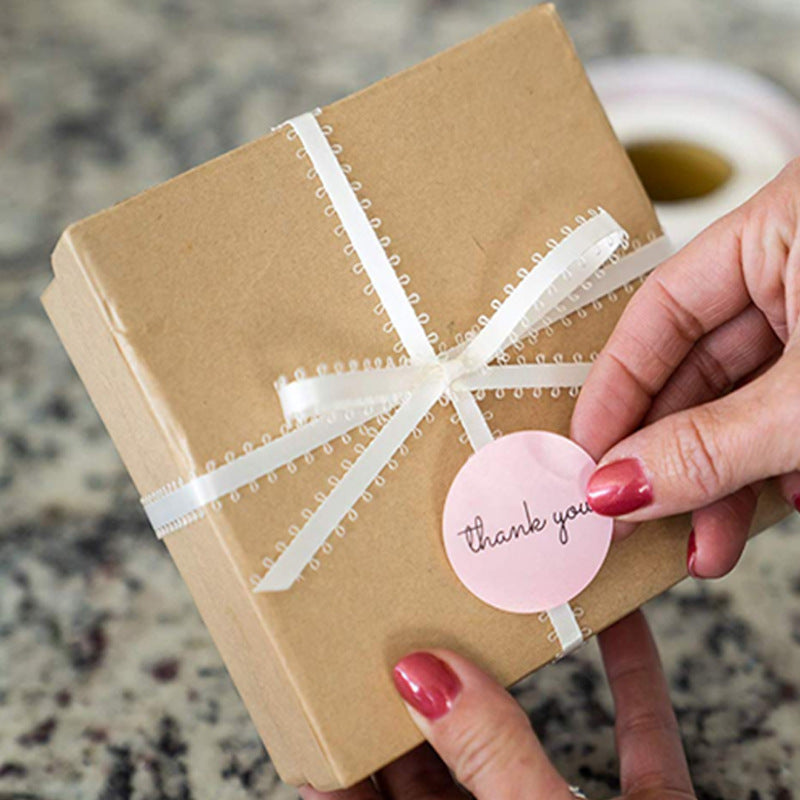 Heart-shaped Thank You Sticker for Gifts, Cards, and Notes