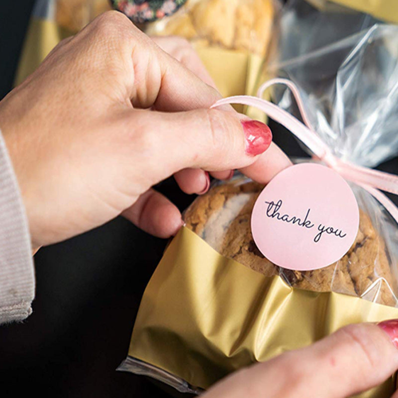 Heart-shaped Thank You Sticker for Gifts, Cards, and Notes