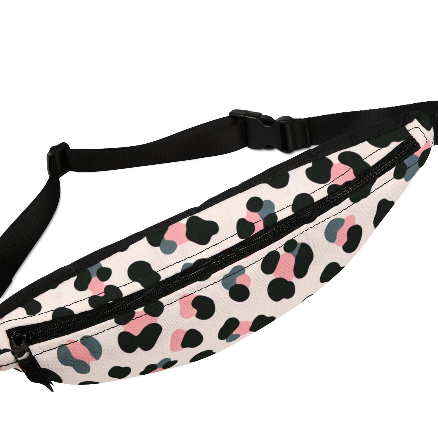 Pink Grey Leopard Fanny Pack