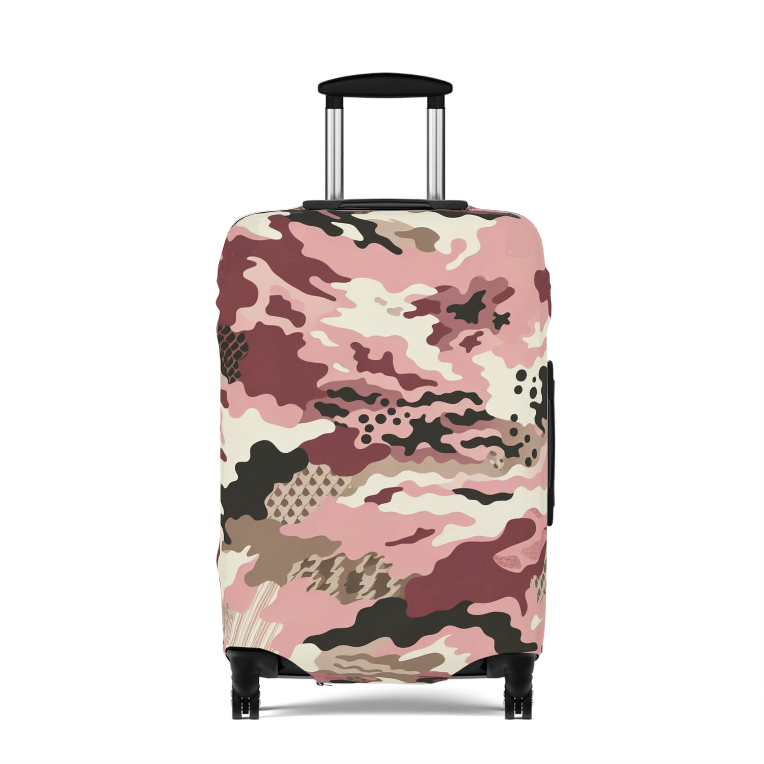 Modern Pink Camouflage Luggage Cover