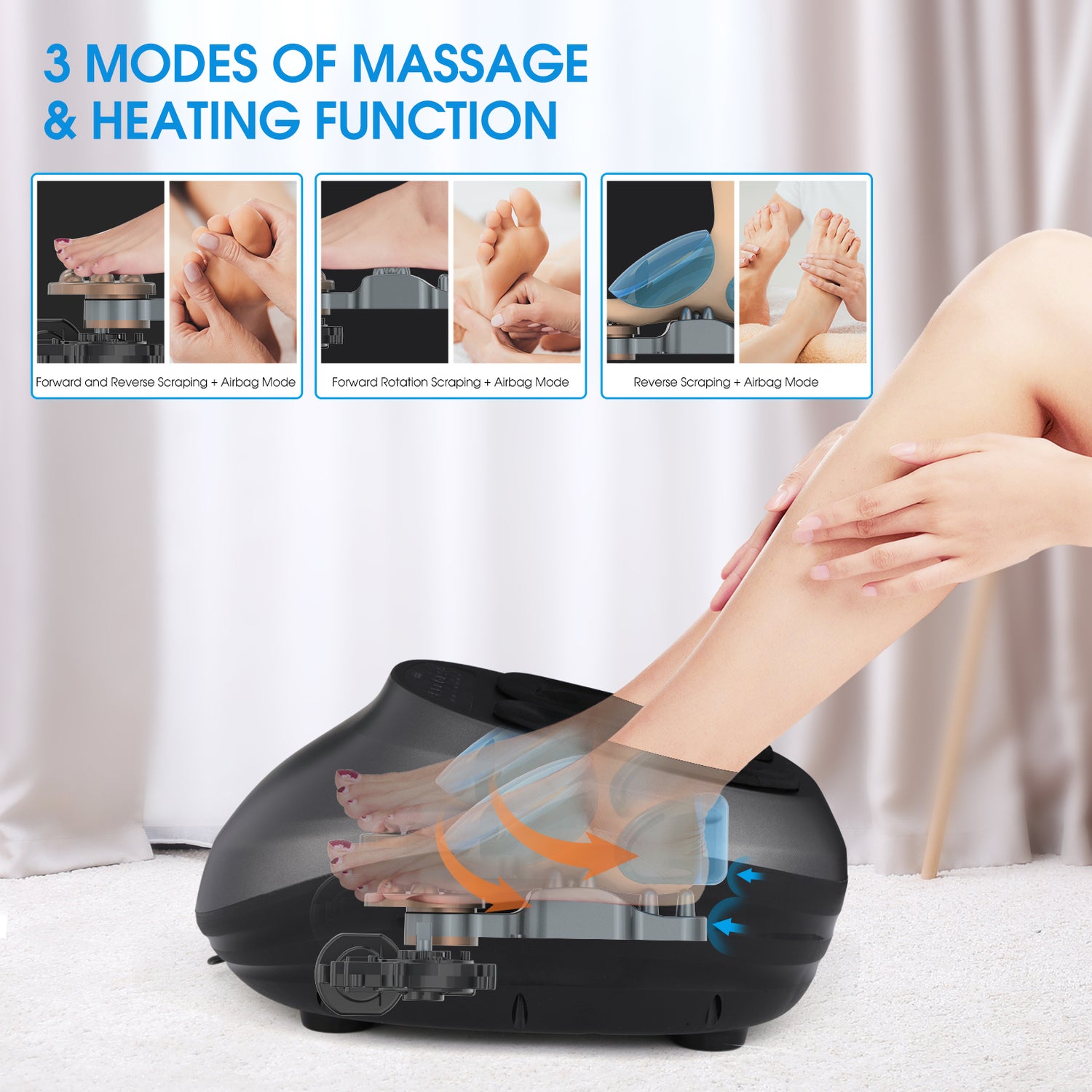 Heated Shiatsu Deep Kneading Foot Massager