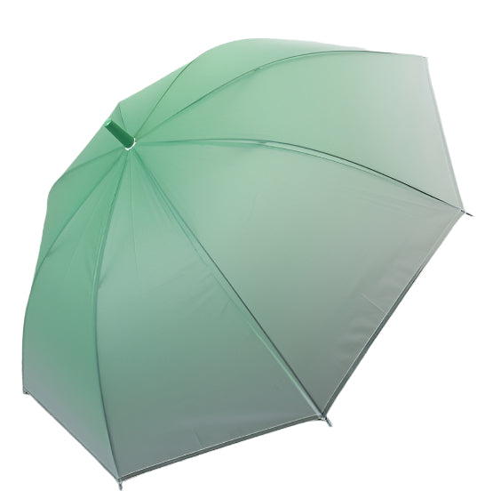 Long Handle Transparent Color Gradient Straight Umbrella Frosted Film Dance Umbrella