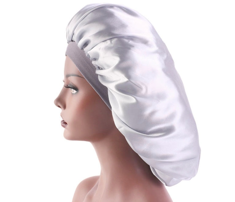 Satin Silk Beauty Bonnet Sleep Night Hair Cap