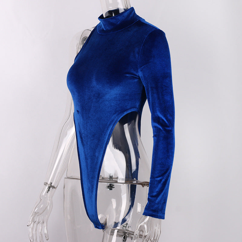 Velvet Turtleneck Bodysuit