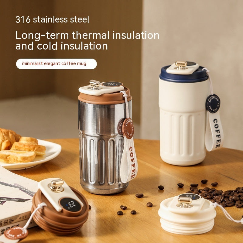 Smart Digital Insulated Coffee Mug Vacuum Flask 450ml