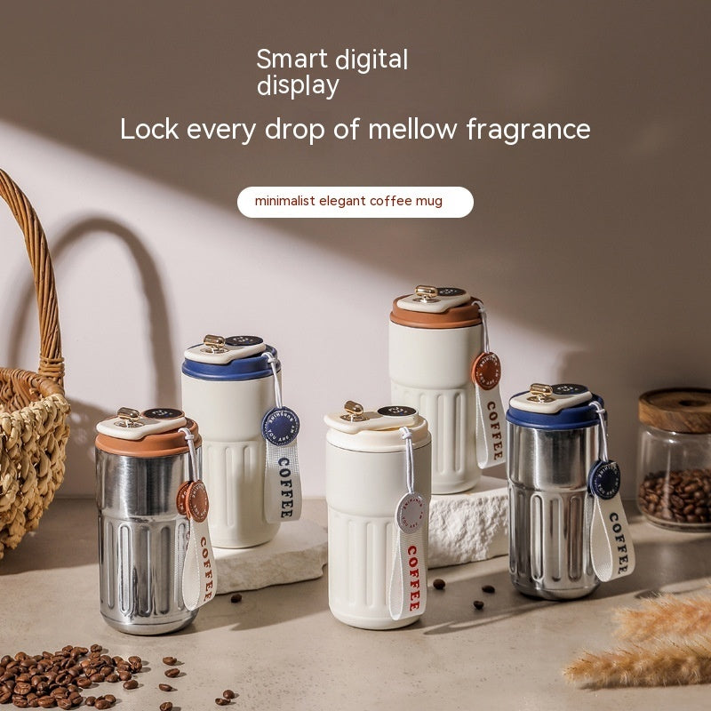 Smart Digital Insulated Coffee Mug Vacuum Flask 450ml