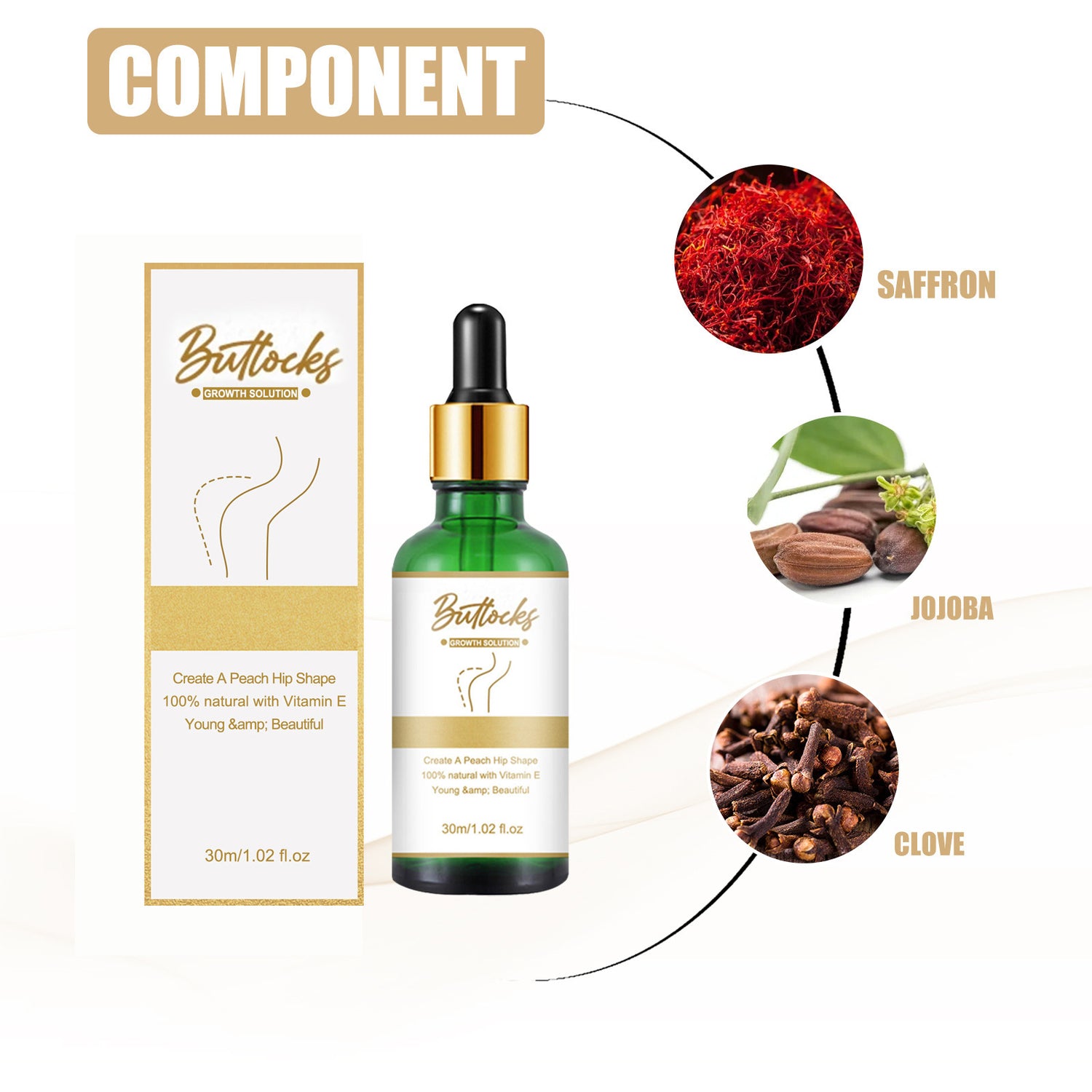 Hip Buttock Firming Lifting Massage Essential Oil