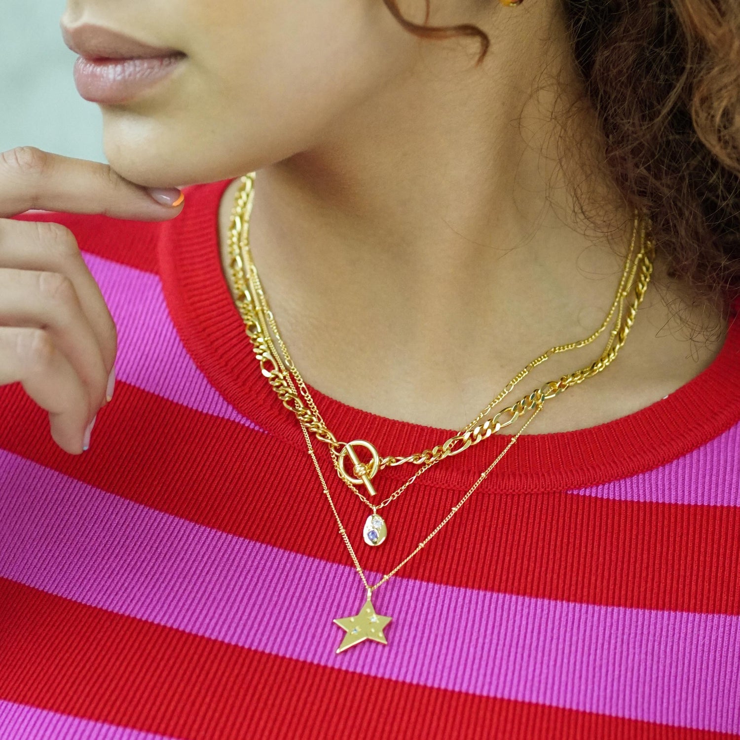 Five-pointed Star Necklace XINGX Clavicle Chain Niche Design Gift