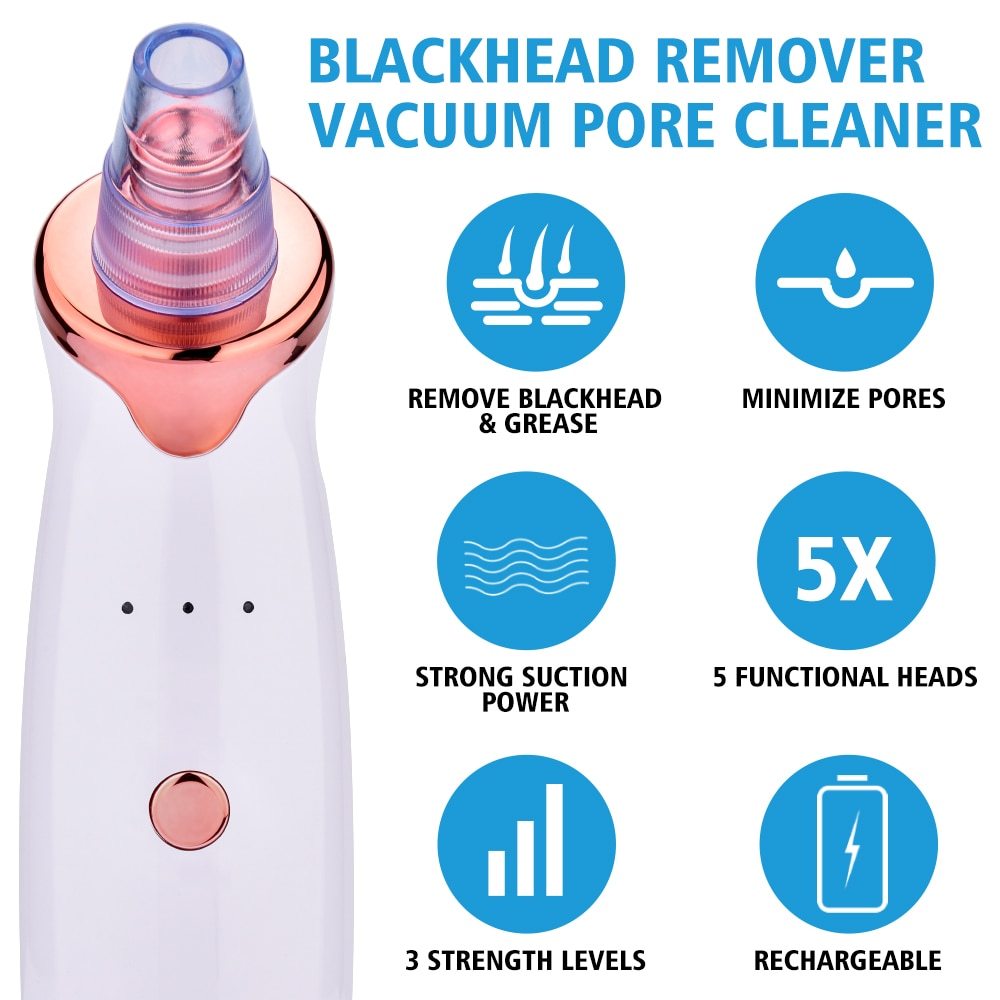 Blackhead Remover Pore Suction Acne Clearing Facial Device