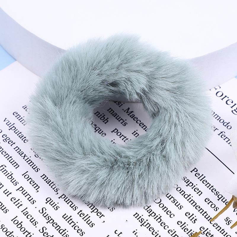 Faux Mink Furry Hair Tie