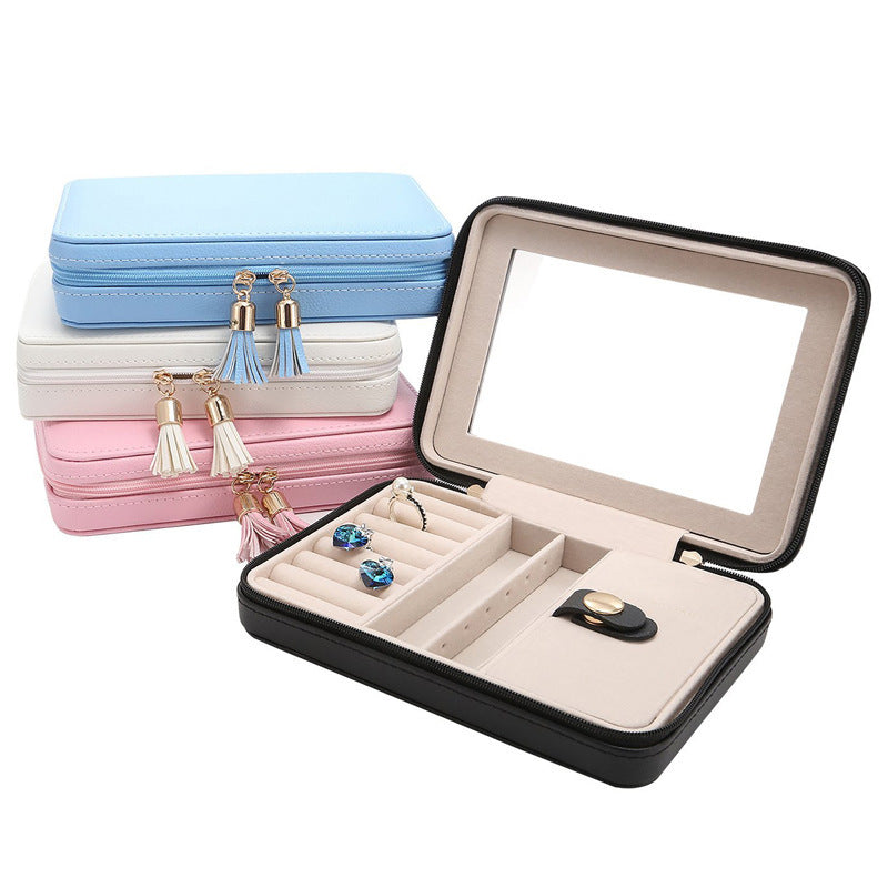 Jewelry box portable jewelry black