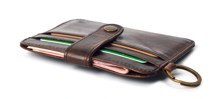 Button Snap Card Wallet