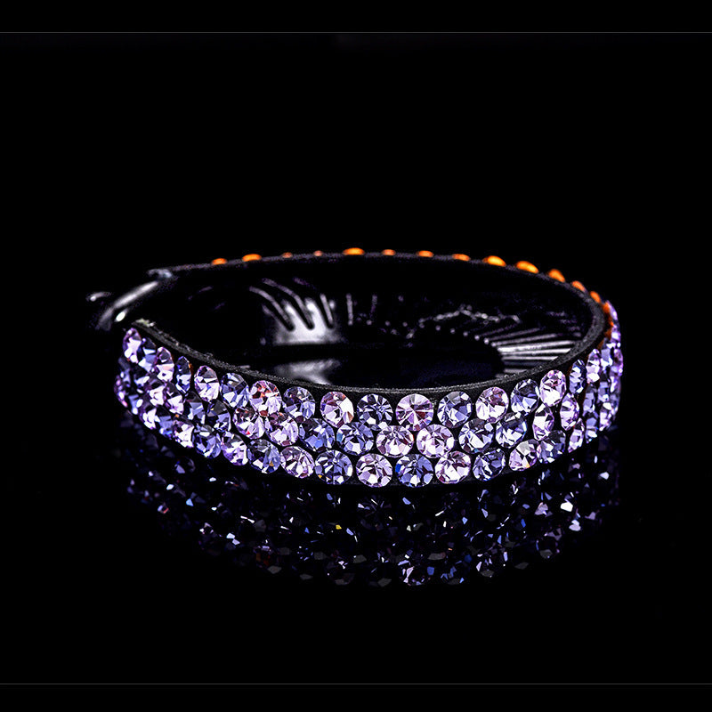 Rhinestone Hair Claw Bun Clip