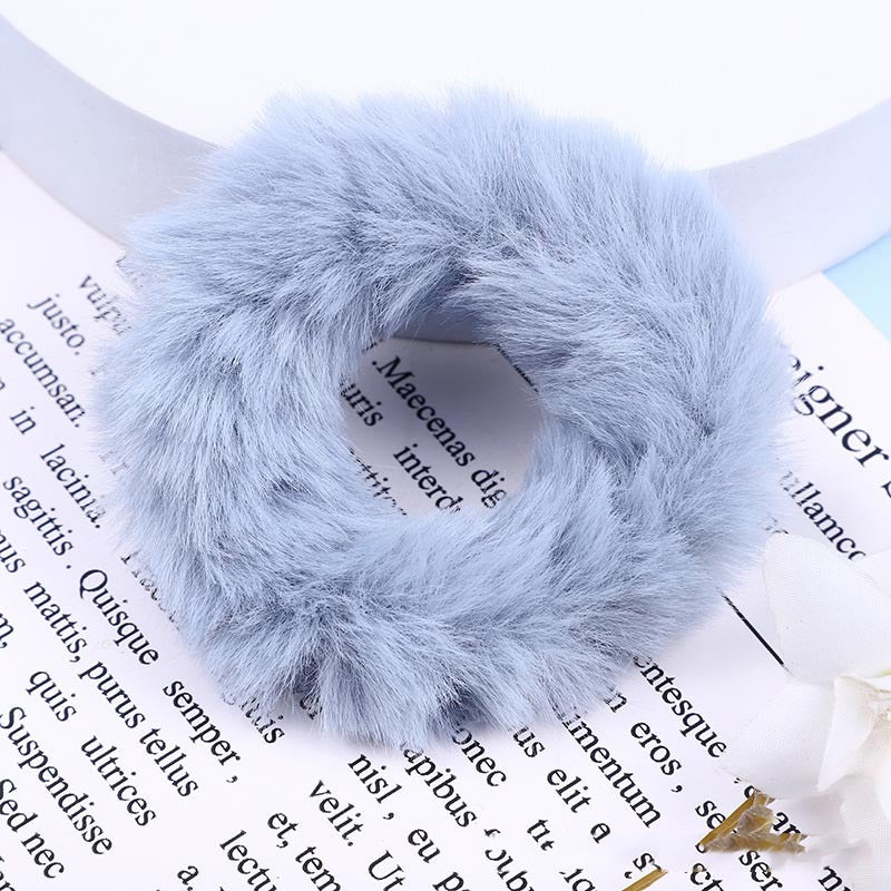 Faux Mink Furry Hair Tie