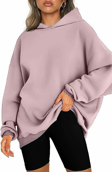 Women's Hooded Cotton Pullover Oversized Sweatshirt