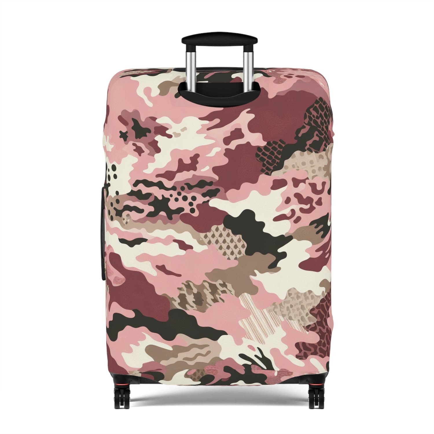 Modern Pink Camouflage Luggage Cover