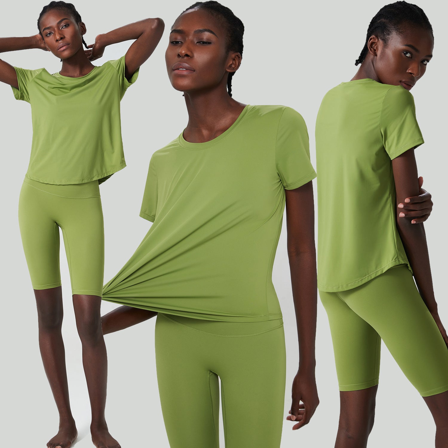 Sports Fitness Loose Short Sleeve Yoga Suit Suit